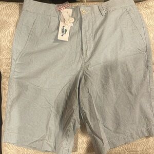 New Lacoste Men’s Size 30 Shorts Cotton Belt Loop Zip Closure MSRP 98$